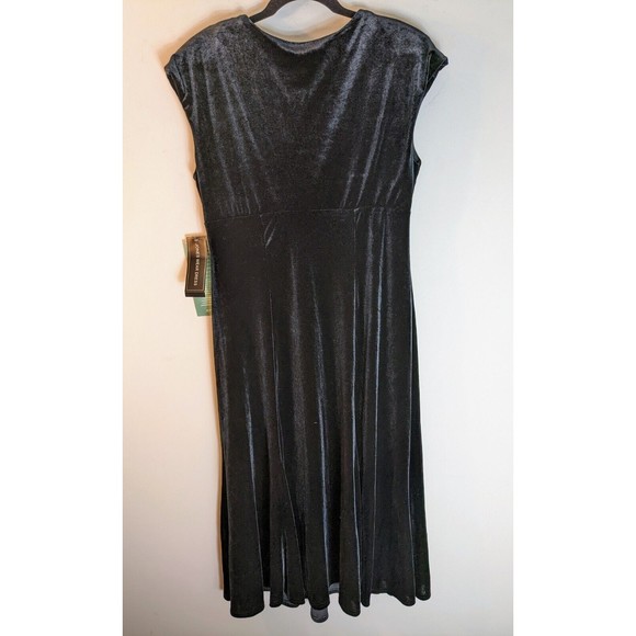 NEW Jones New York Velvet Empire Waist Gown Size 14 - Picture 5 of 9